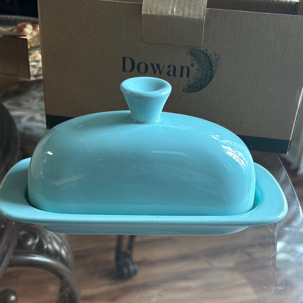Blue Butter Dish